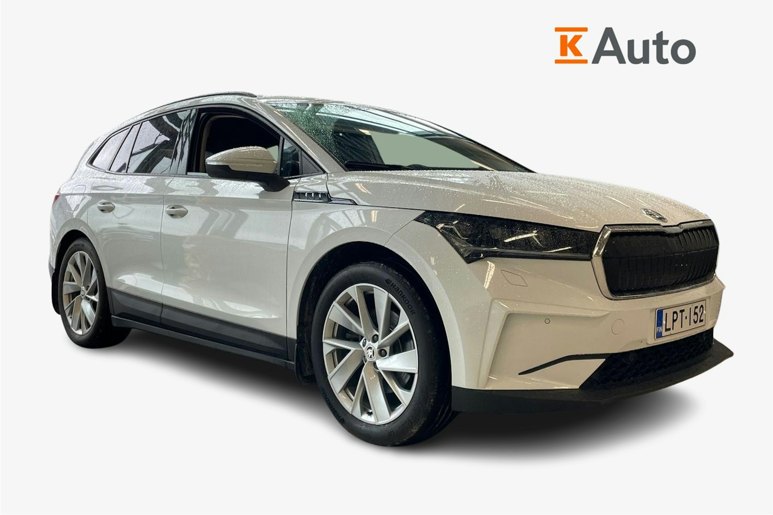 valkoinen Skoda Enyaq 2021 kuva 1.