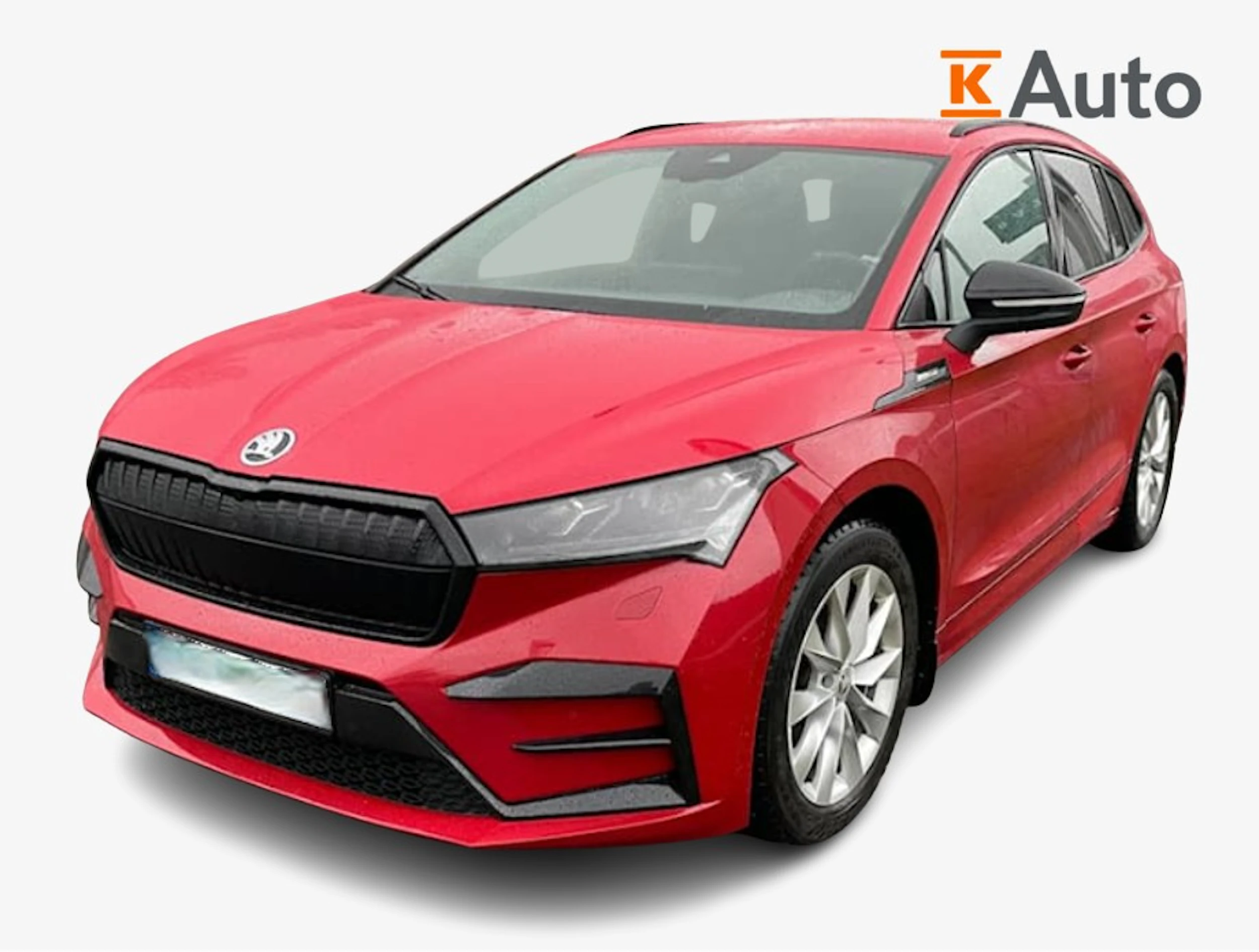 punainen Skoda Enyaq 2022 kuva 1.