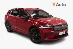punainen Skoda Enyaq 2022 kuva 1.