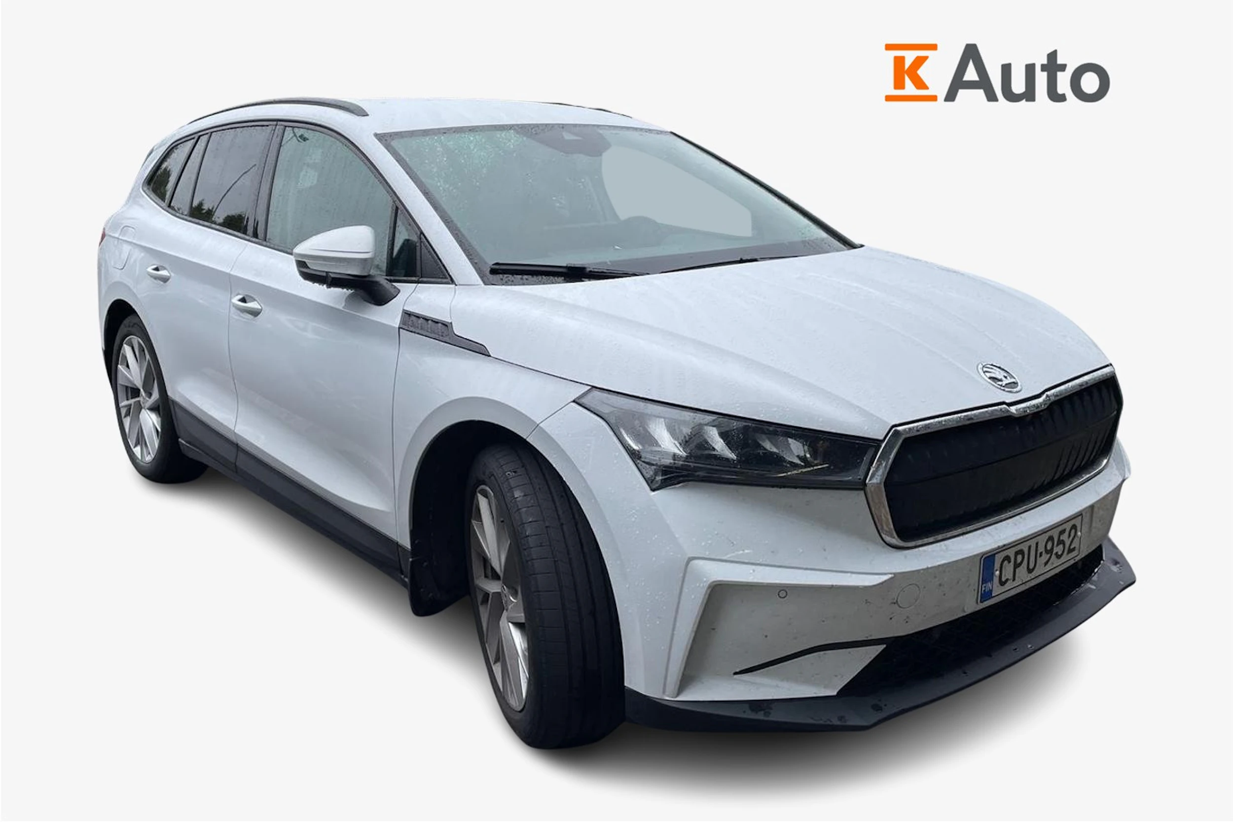 valkoinen Skoda Enyaq 2022 kuva 1.