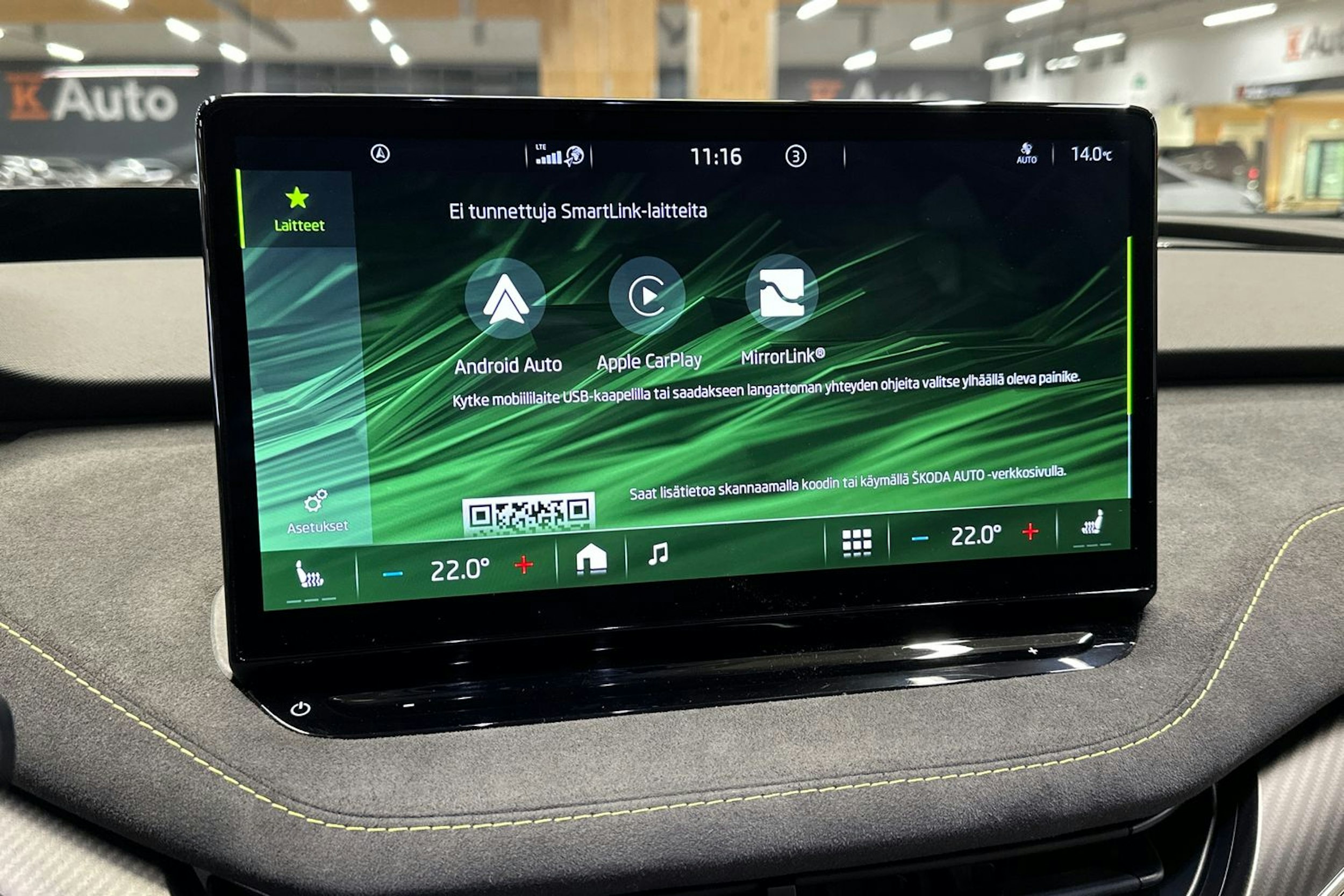 vihreä Skoda Enyaq 2022 kuva 23.