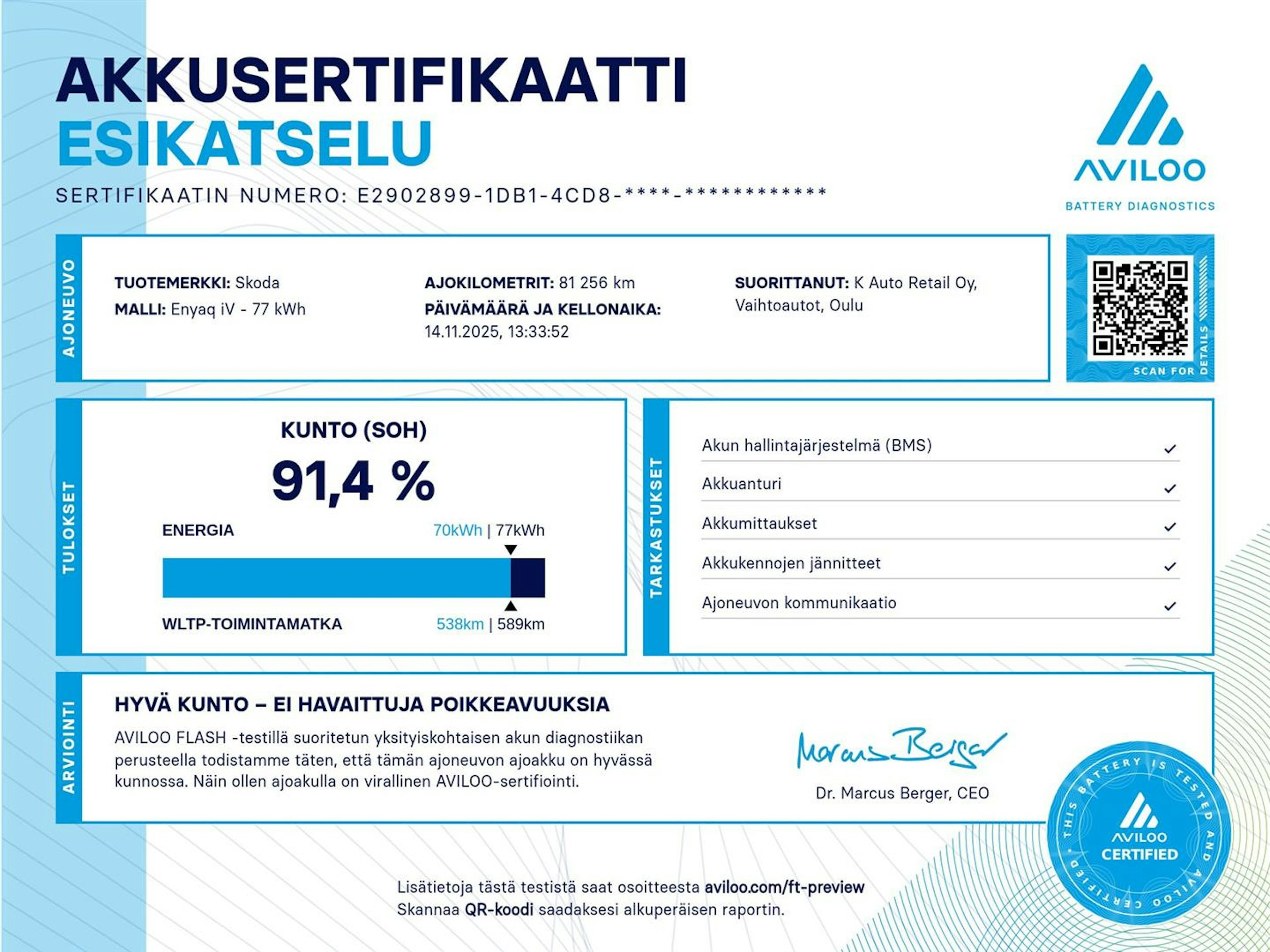vihreä Skoda Enyaq 2022 kuva 39.
