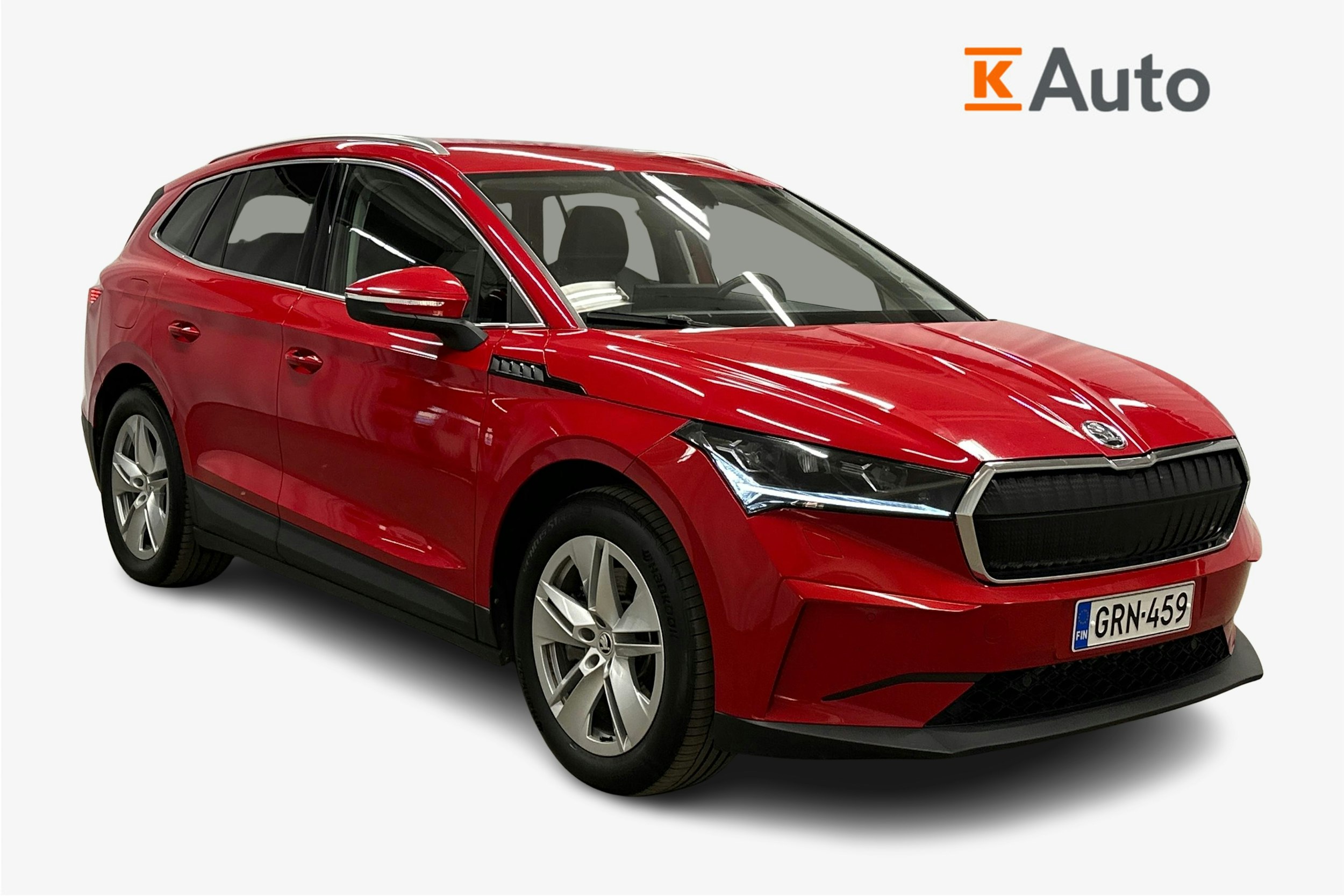 punainen Skoda Enyaq 2022 kuva 1.