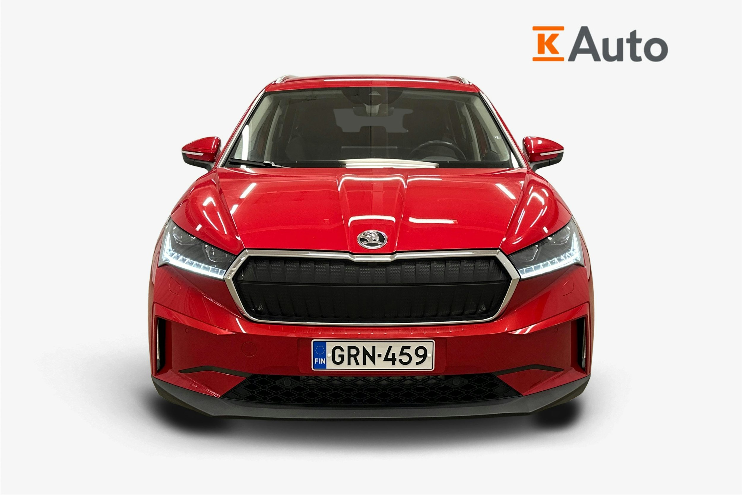 punainen Skoda Enyaq 2022 kuva 5.