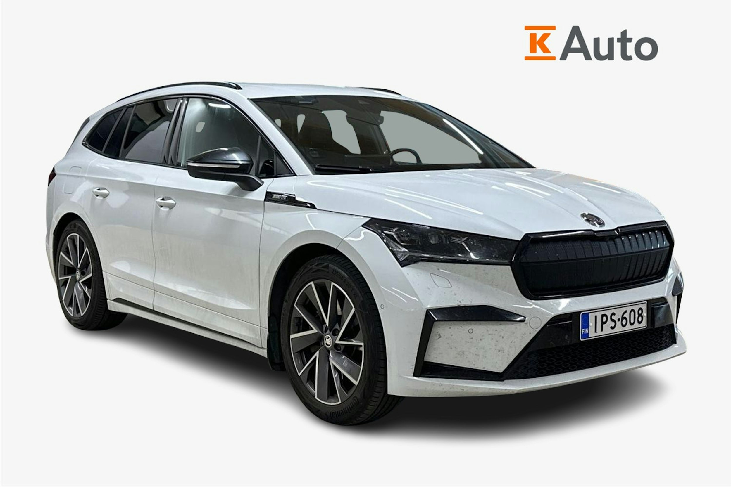 valkoinen Skoda Enyaq 2022 kuva 1.