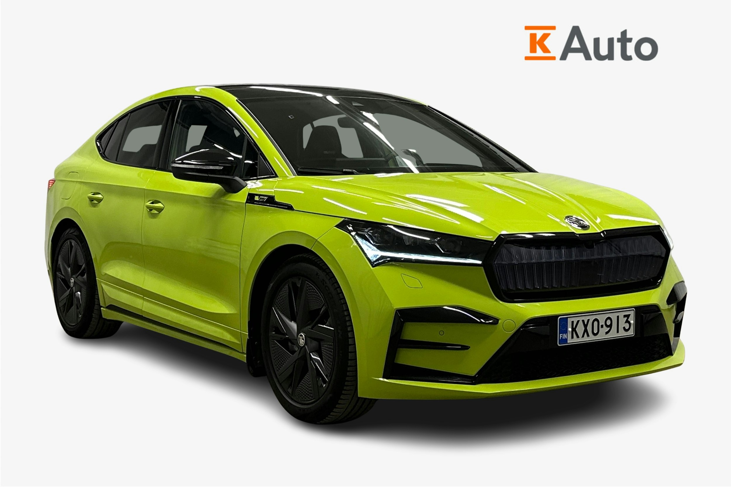 vihreä Skoda Enyaq 2022 kuva 1.