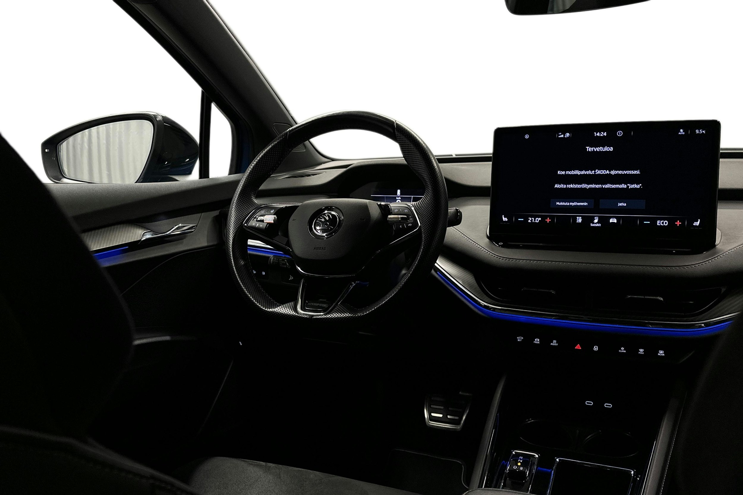 sininen Skoda Enyaq 2022 kuva 9.