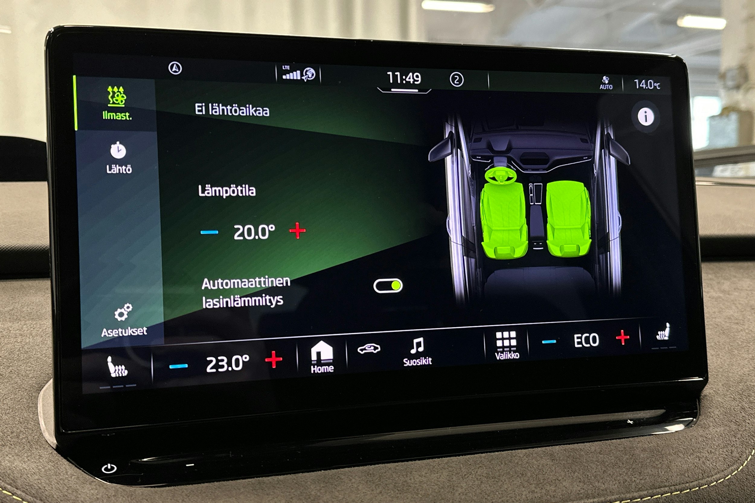 sininen Skoda Enyaq 2022 kuva 28.