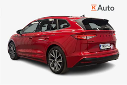 punainen Skoda Enyaq 2022 kuva 3.