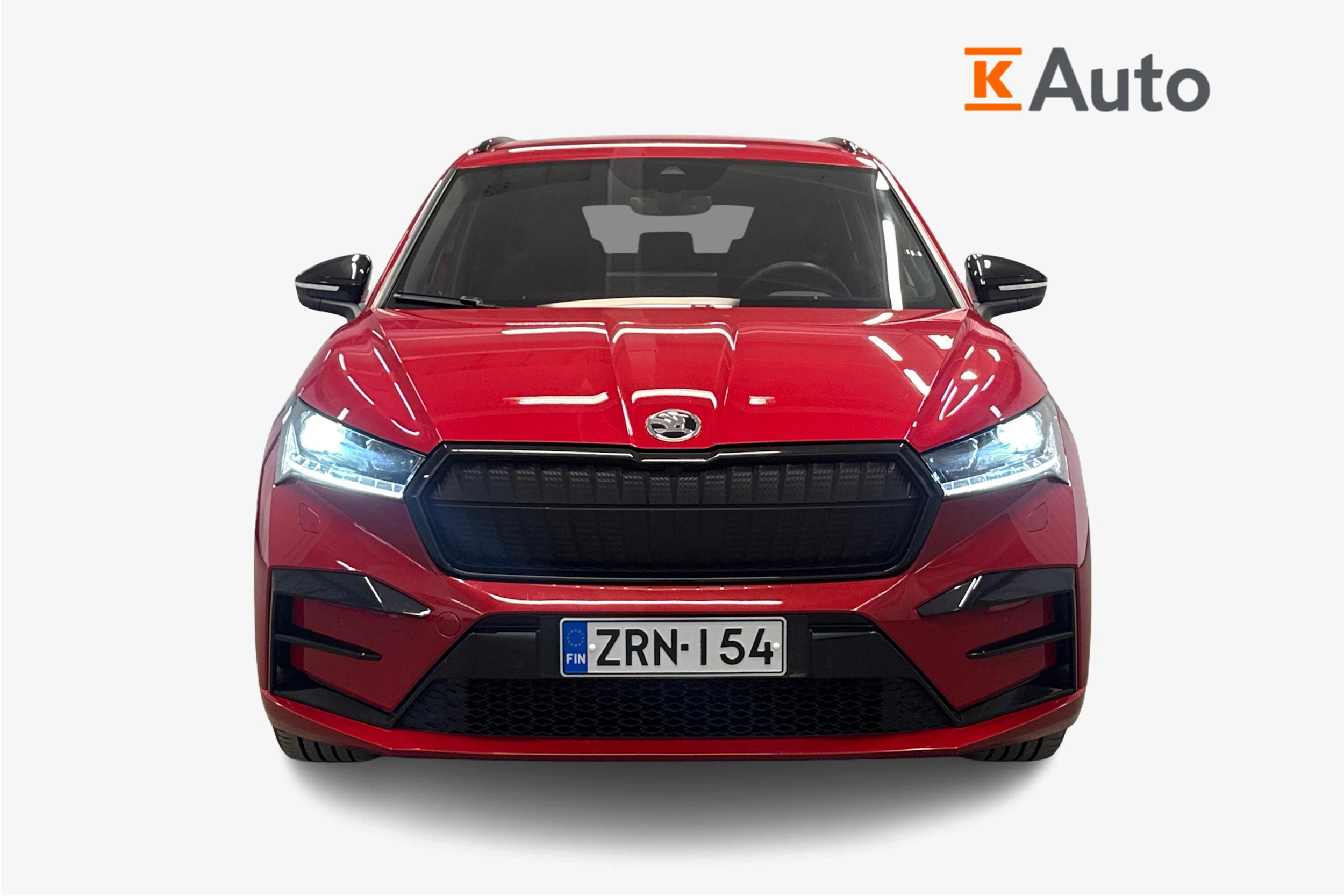punainen Skoda Enyaq 2022 kuva 5.