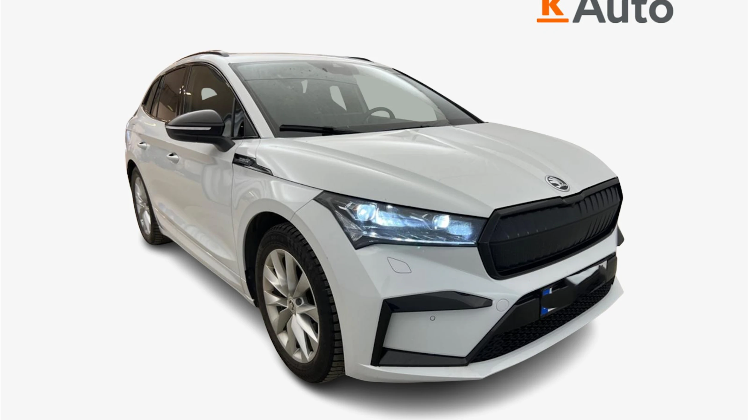 met. valkoinen Skoda Enyaq 2023 kuva 1.