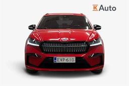punainen Skoda Enyaq 2023 kuva 5.