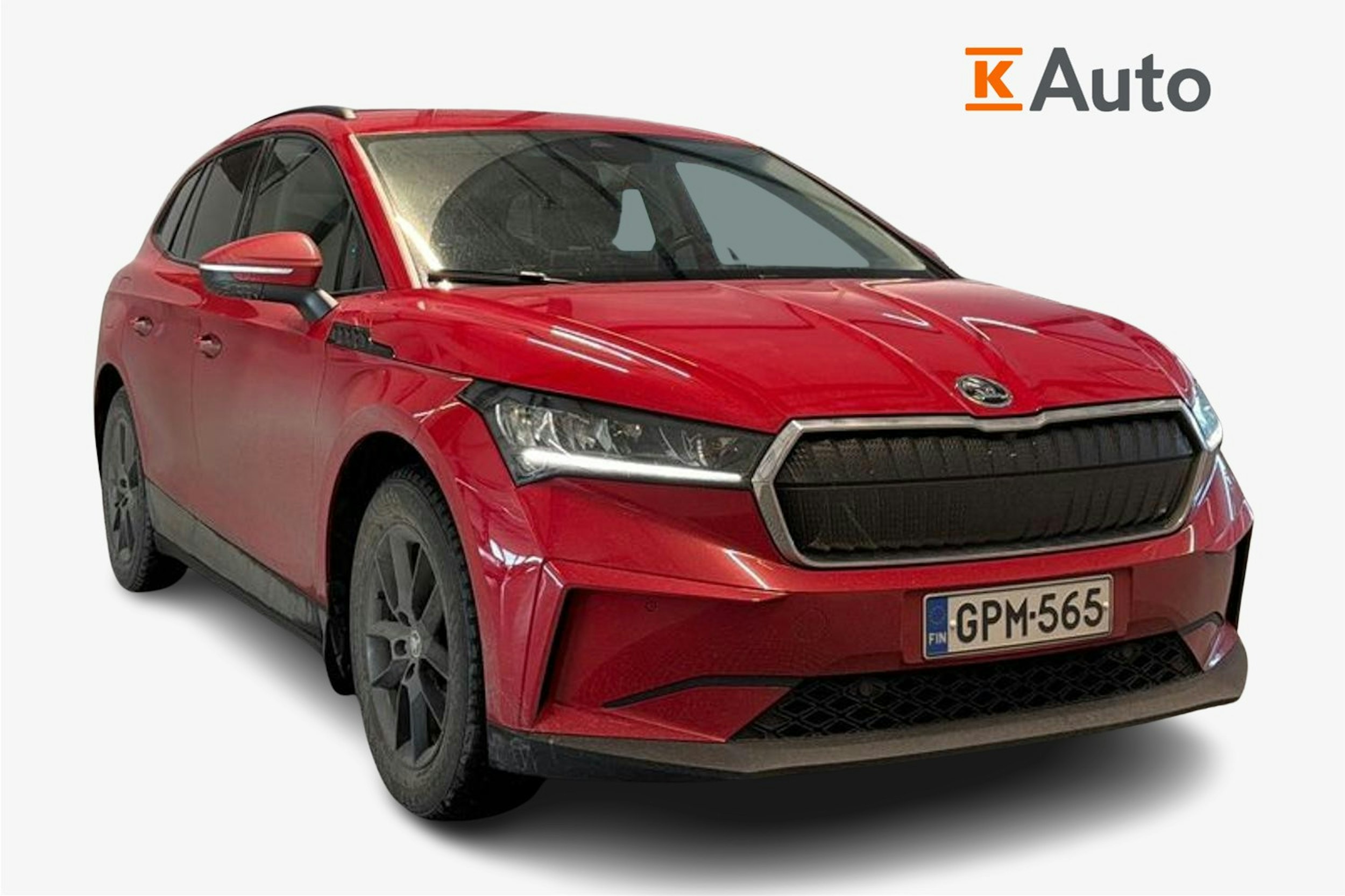 punainen Skoda Enyaq 2023 kuva 1.