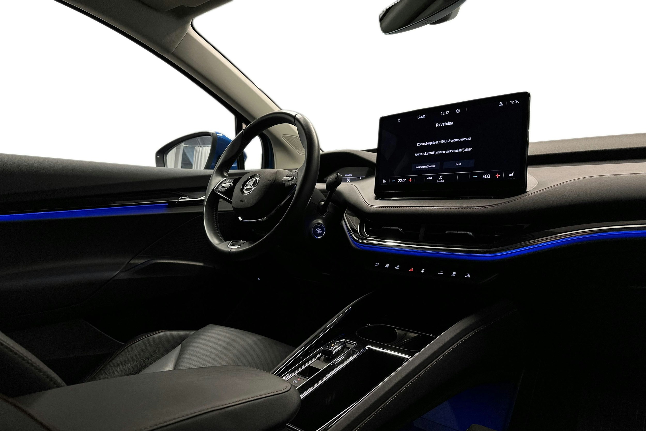 sininen Skoda Enyaq 2023 kuva 7.