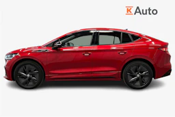 punainen Skoda Enyaq 2023 kuva 7.