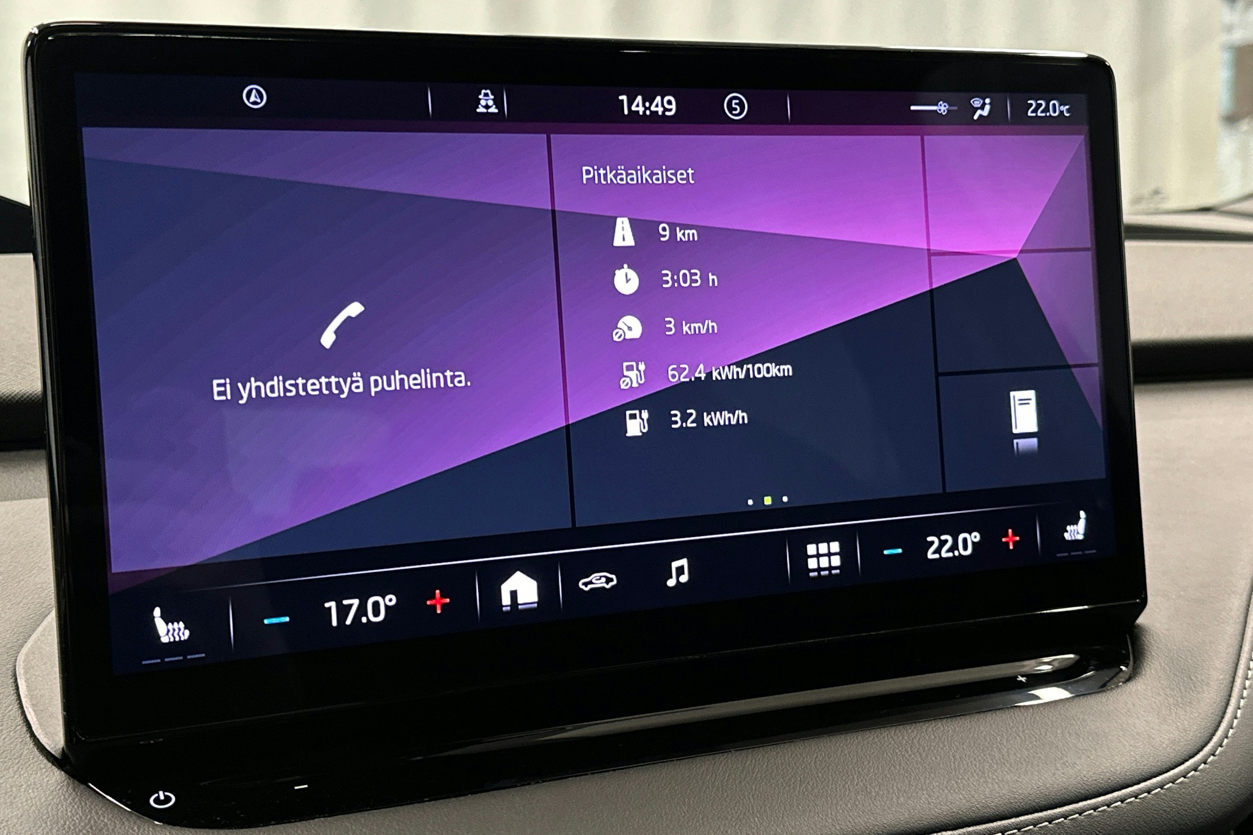sininen Skoda Enyaq 2023 kuva 23.