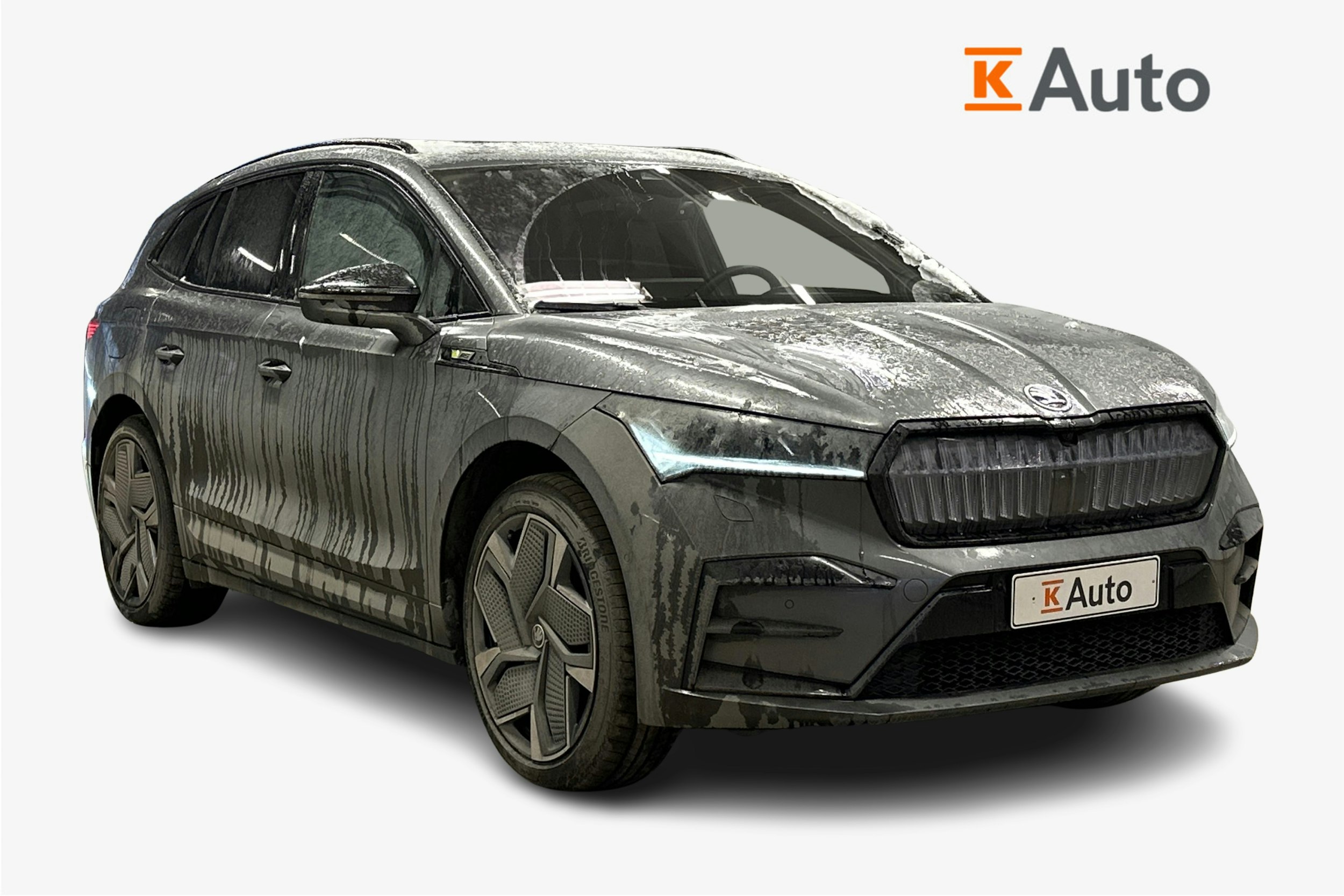 harmaa Skoda Enyaq 2024 kuva 1.