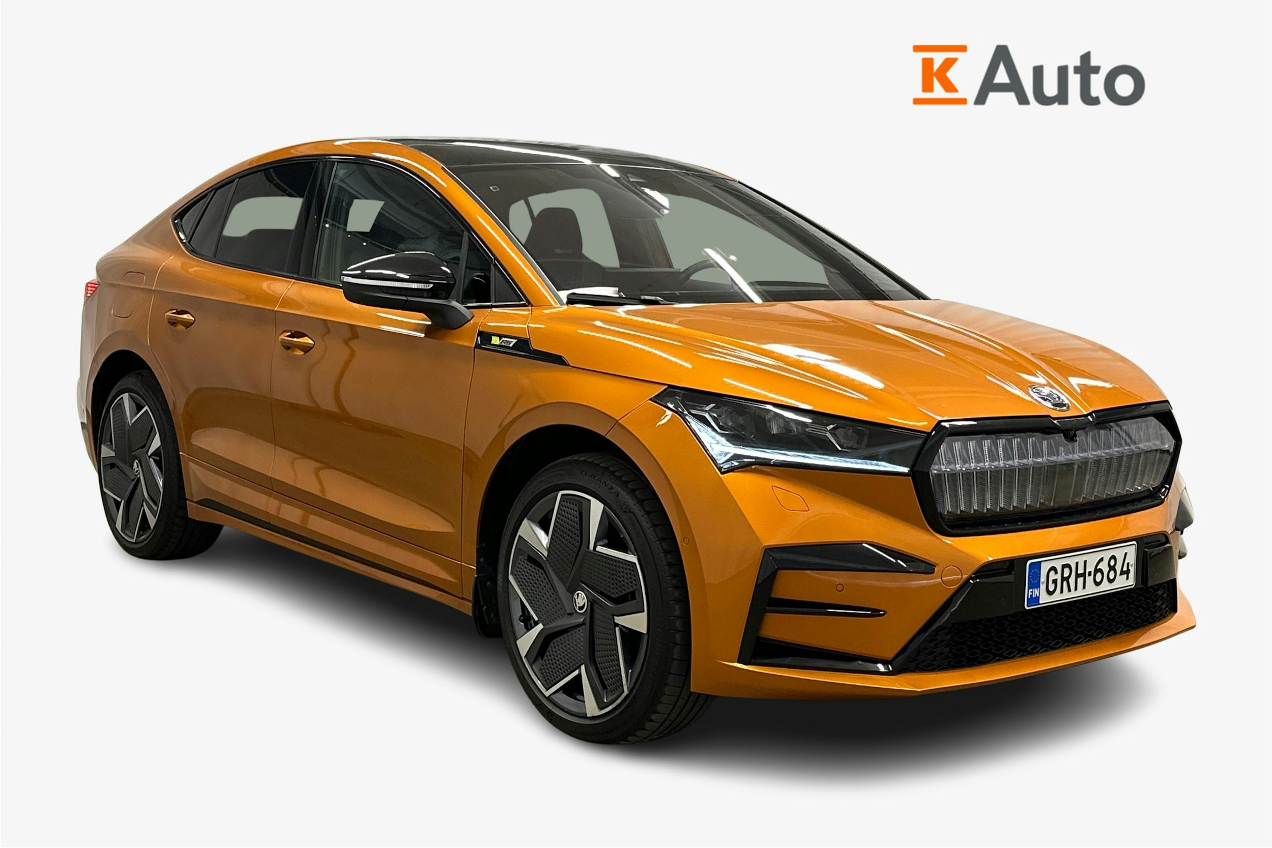 oranssi Skoda Enyaq 2024 kuva 1.