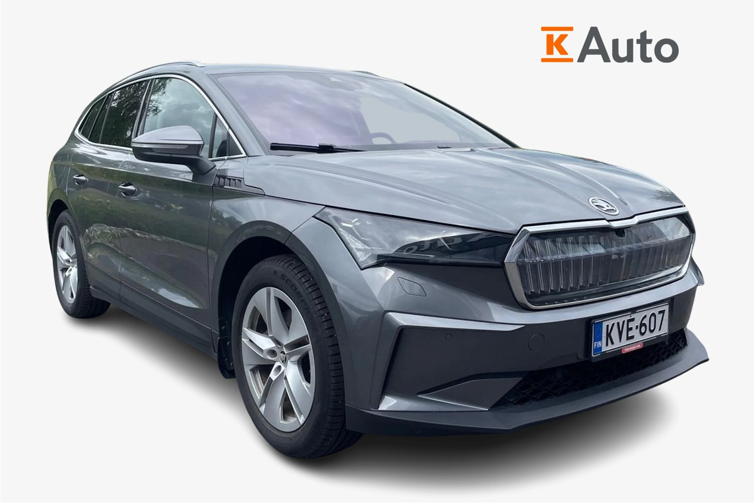 harmaa Skoda Enyaq 2024 kuva 1.