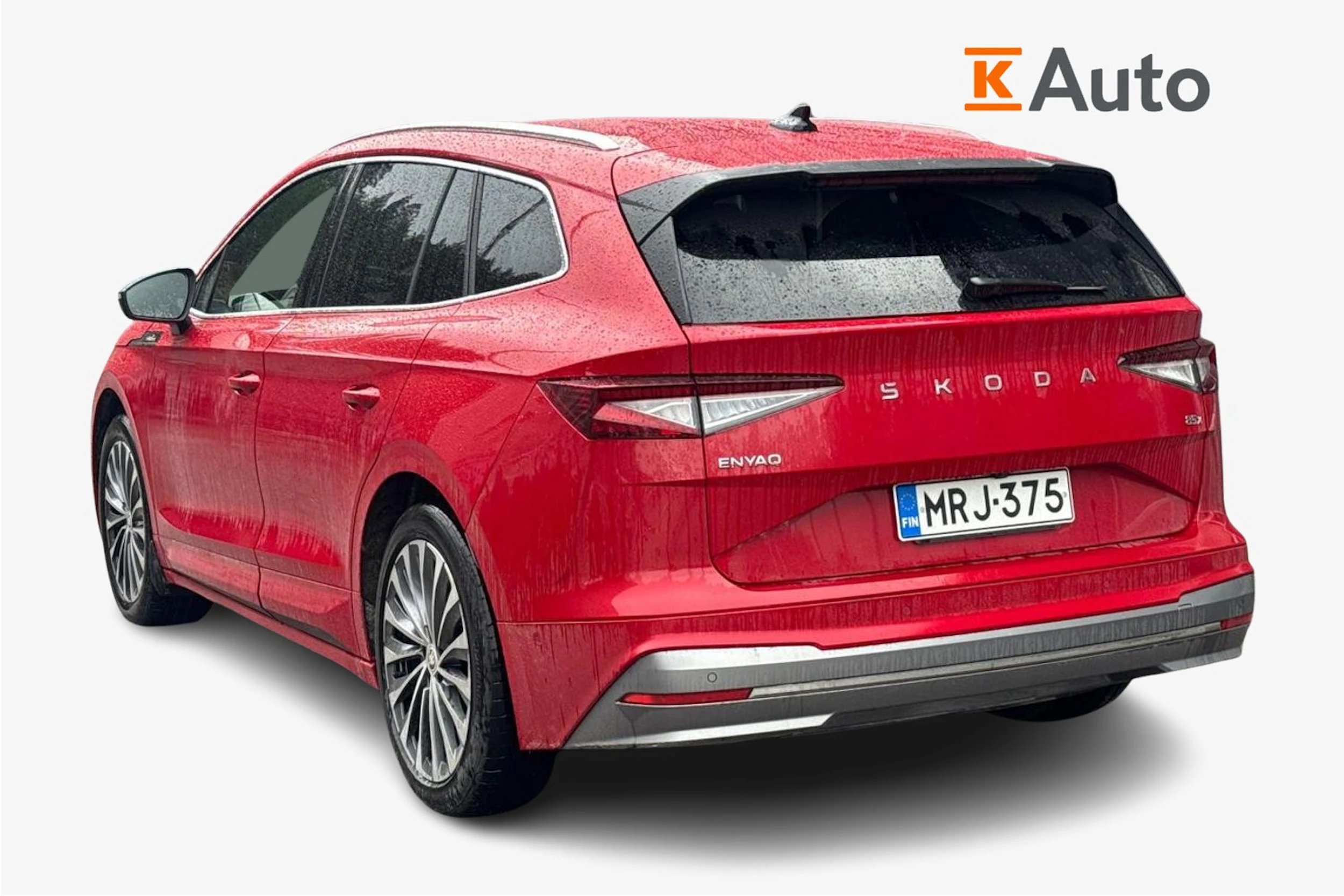 punainen Skoda Enyaq 2024 kuva 2.