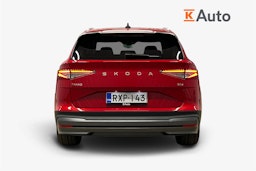 punainen Skoda Enyaq 2025 kuva 3.