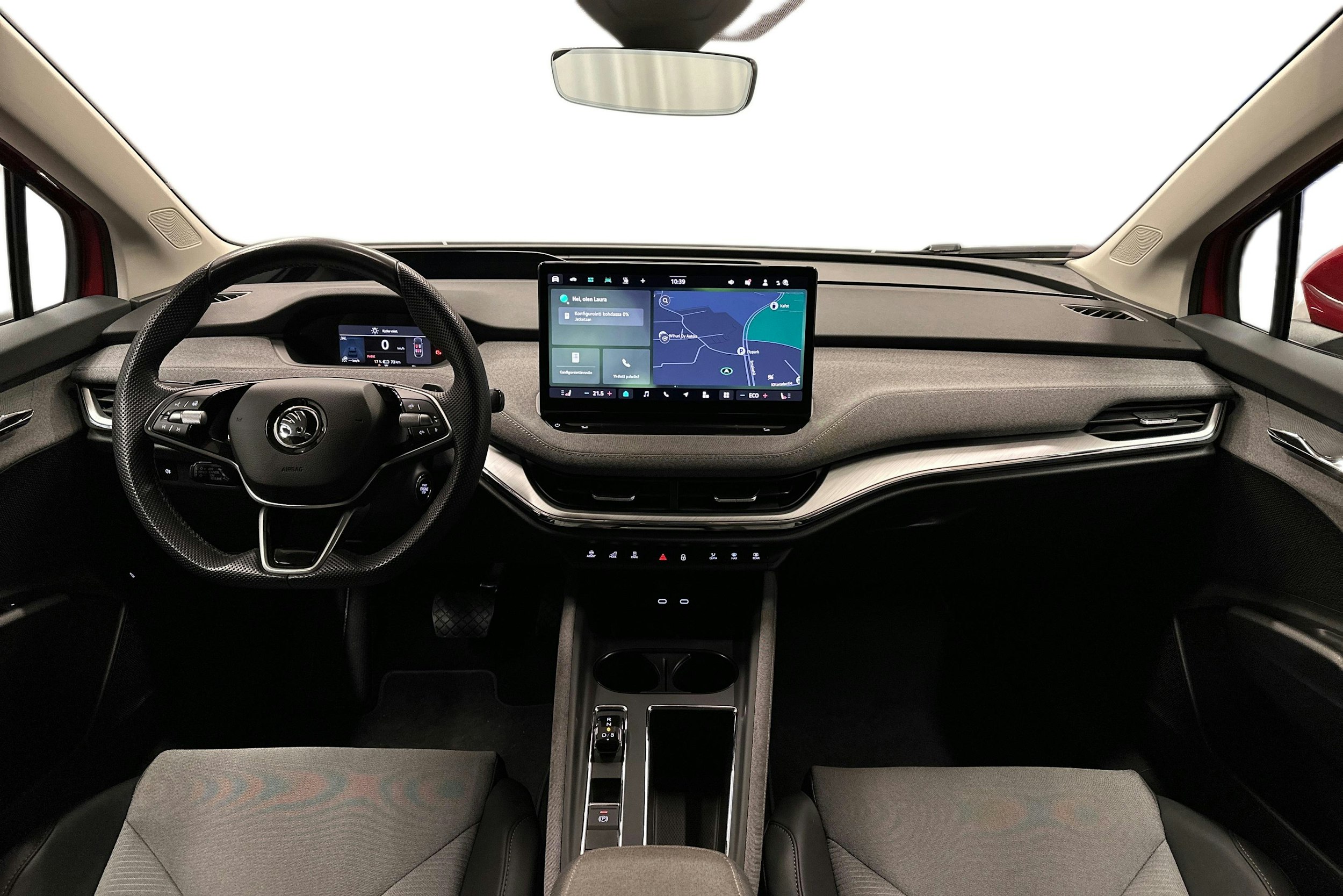 punainen Skoda Enyaq 2025 kuva 9.