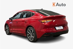 punainen Skoda Enyaq 2025 kuva 2.