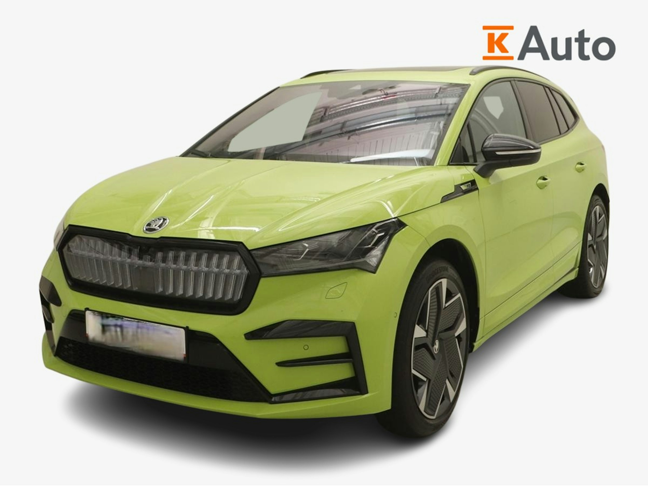 vihreä Skoda Enyaq 2025 kuva 1.