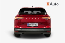 punainen Skoda Enyaq 2025 kuva 4.