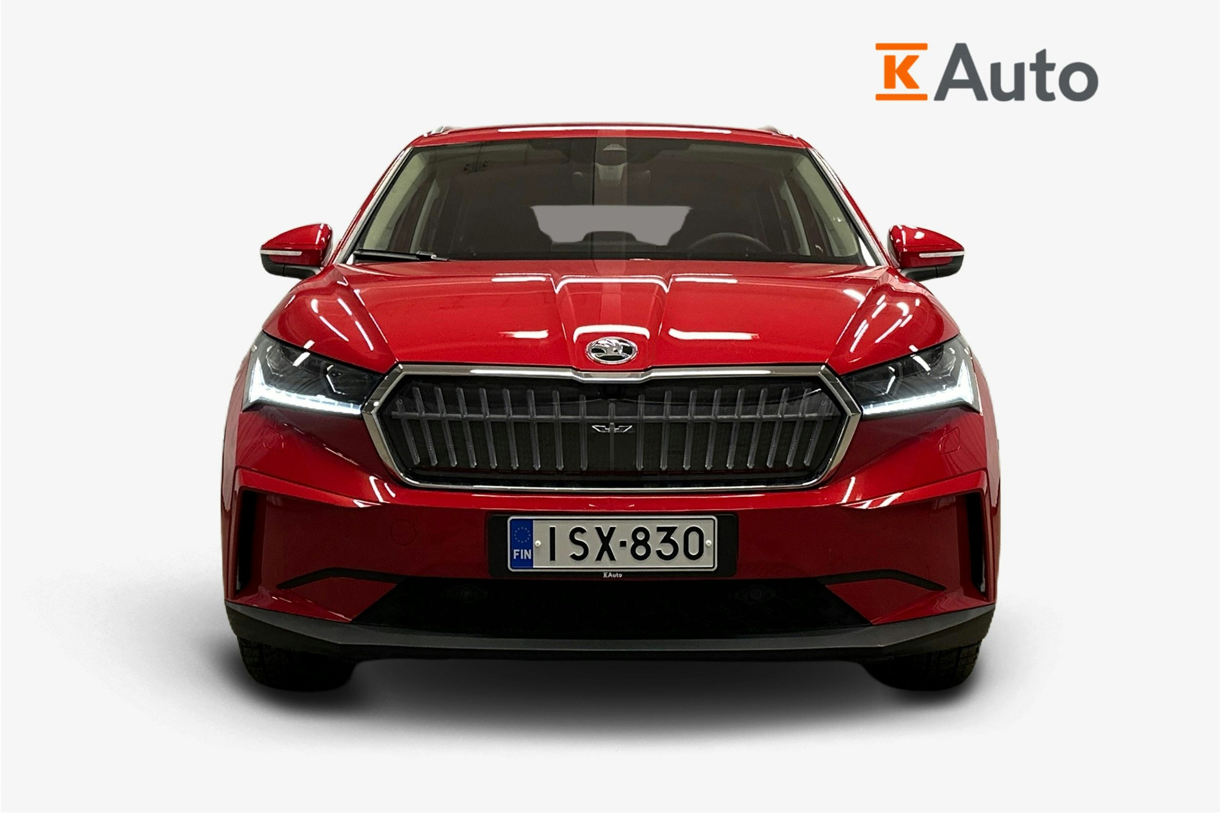 punainen Skoda Enyaq 2025 kuva 6.