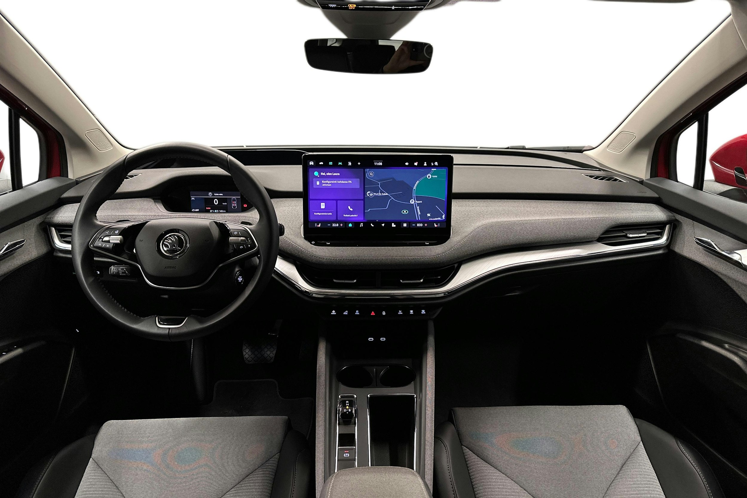 punainen Skoda Enyaq 2025 kuva 10.