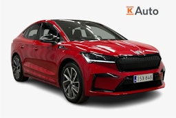 punainen Skoda Enyaq 2025 kuva 1.