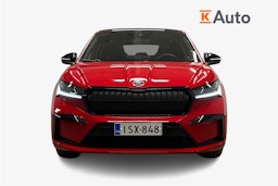 punainen Skoda Enyaq 2025 kuva 5.