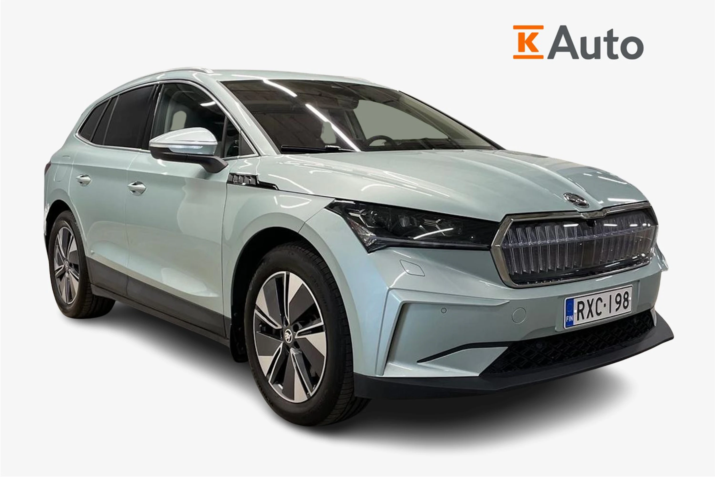 vihreä Skoda Enyaq 2025 kuva 1.