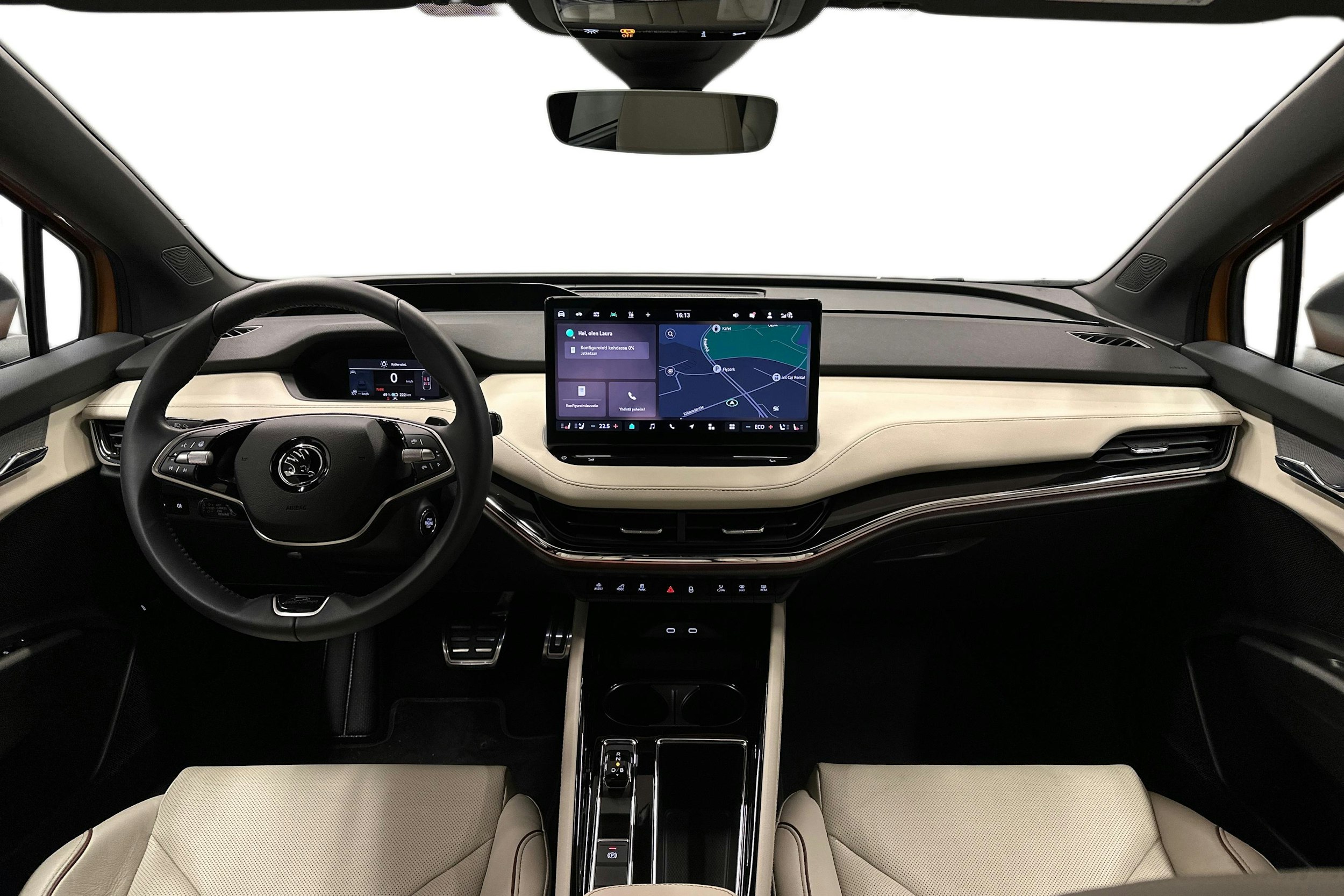 oranssi Skoda Enyaq 2025 kuva 9.