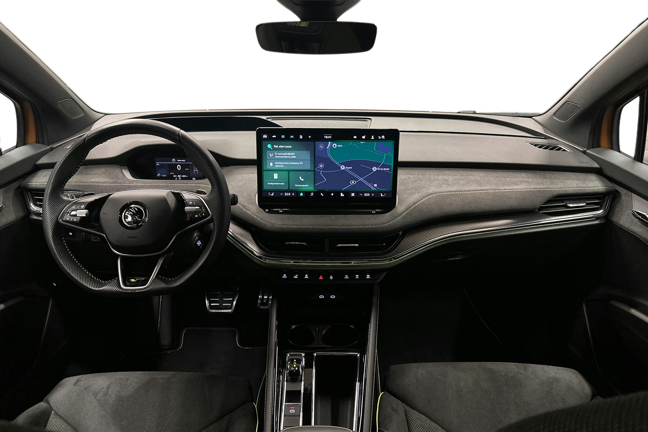 oranssi Skoda Enyaq 2025 kuva 9.