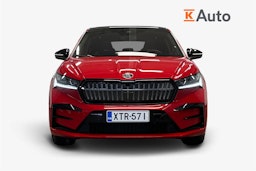punainen Skoda Enyaq 2025 kuva 4.