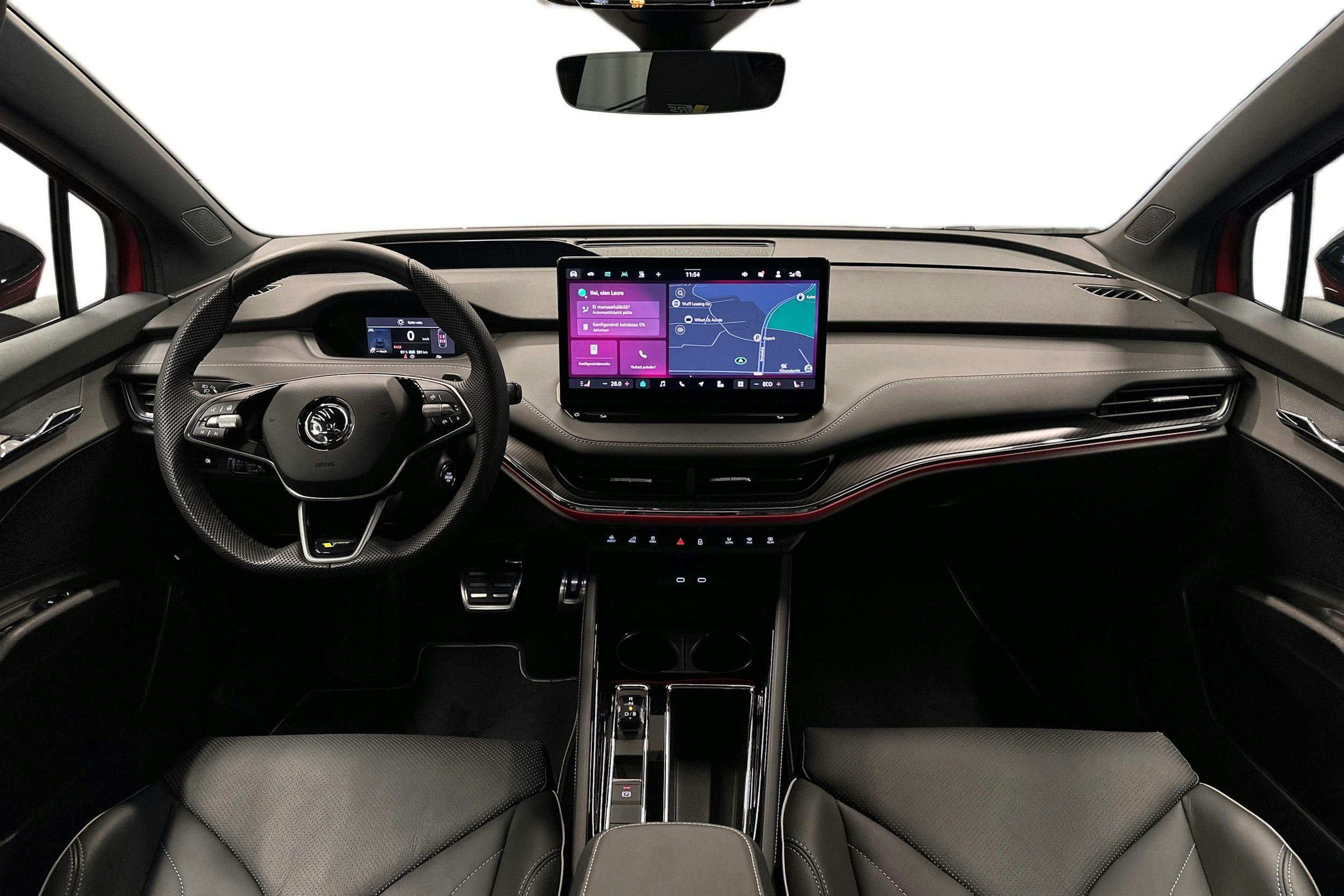 punainen Skoda Enyaq 2025 kuva 7.