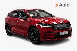 punainen Skoda Enyaq 2025 kuva 1.