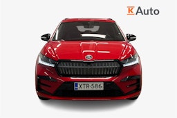 punainen Skoda Enyaq 2025 kuva 5.