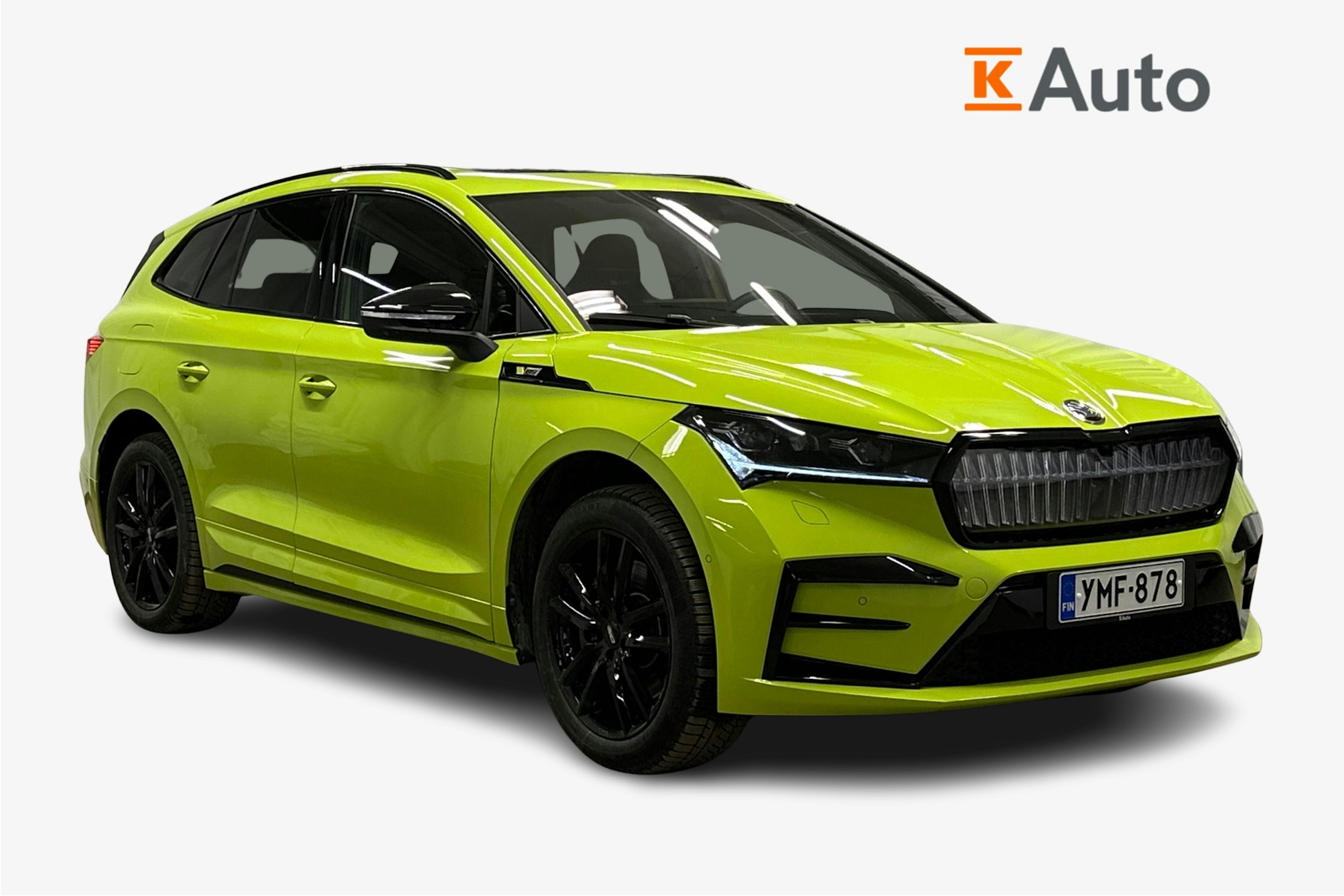 vihreä Skoda Enyaq 2025 kuva 1.