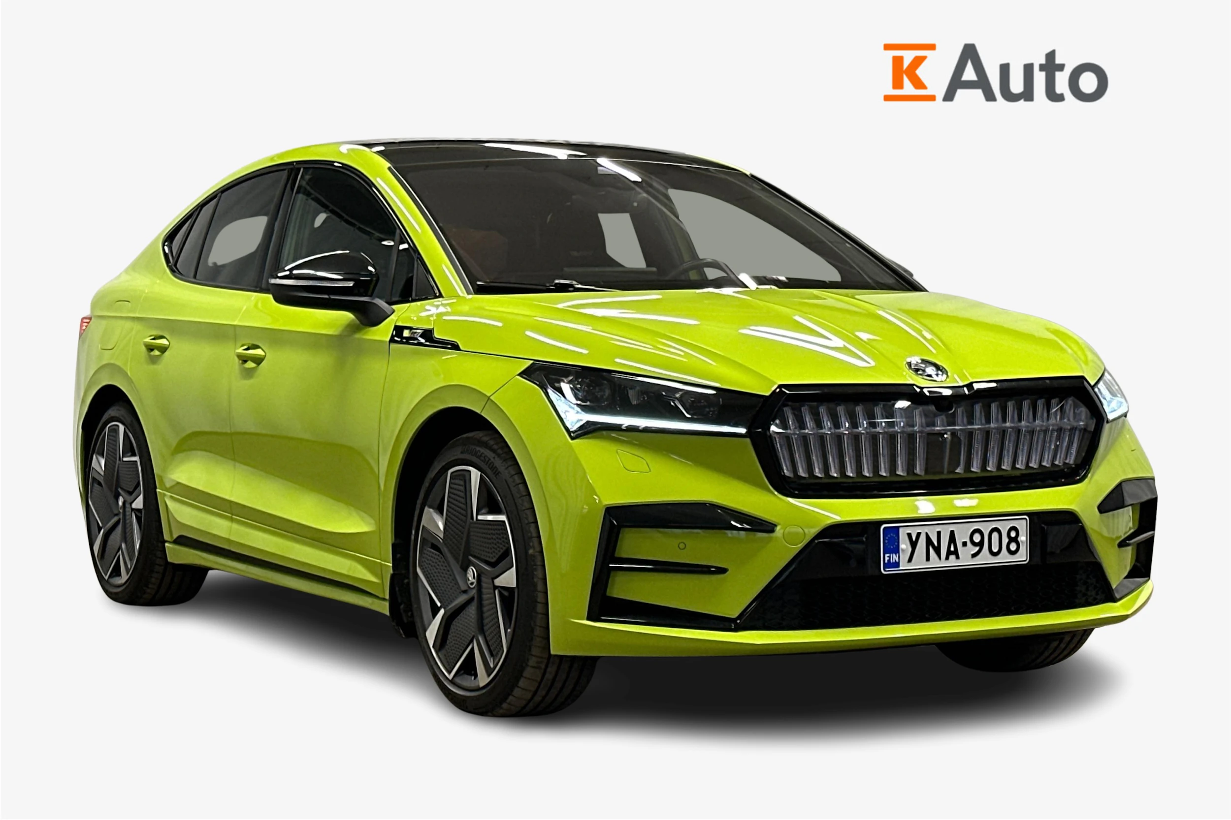 vihreä Skoda Enyaq 2025 kuva 1.