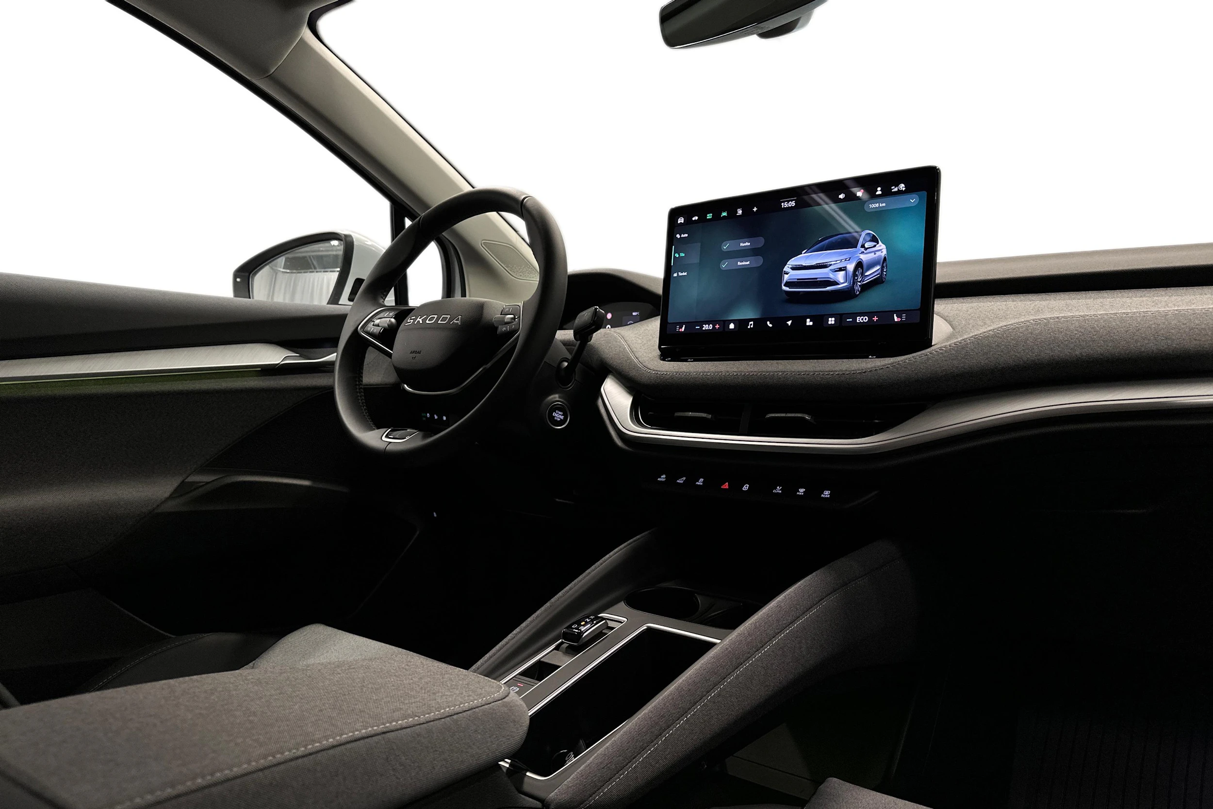 valkoinen Skoda Enyaq 2026 kuva 9.