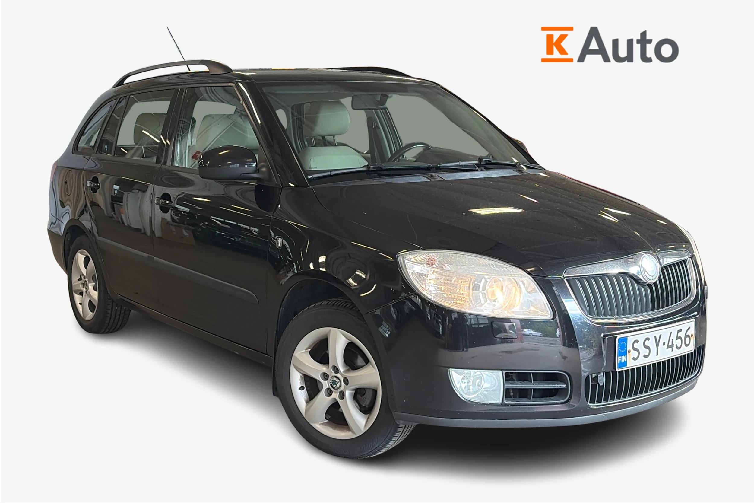 musta Skoda Fabia 2008 kuva 1.
