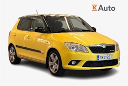 Keltainen Skoda FABIA 2012 kuva 1.