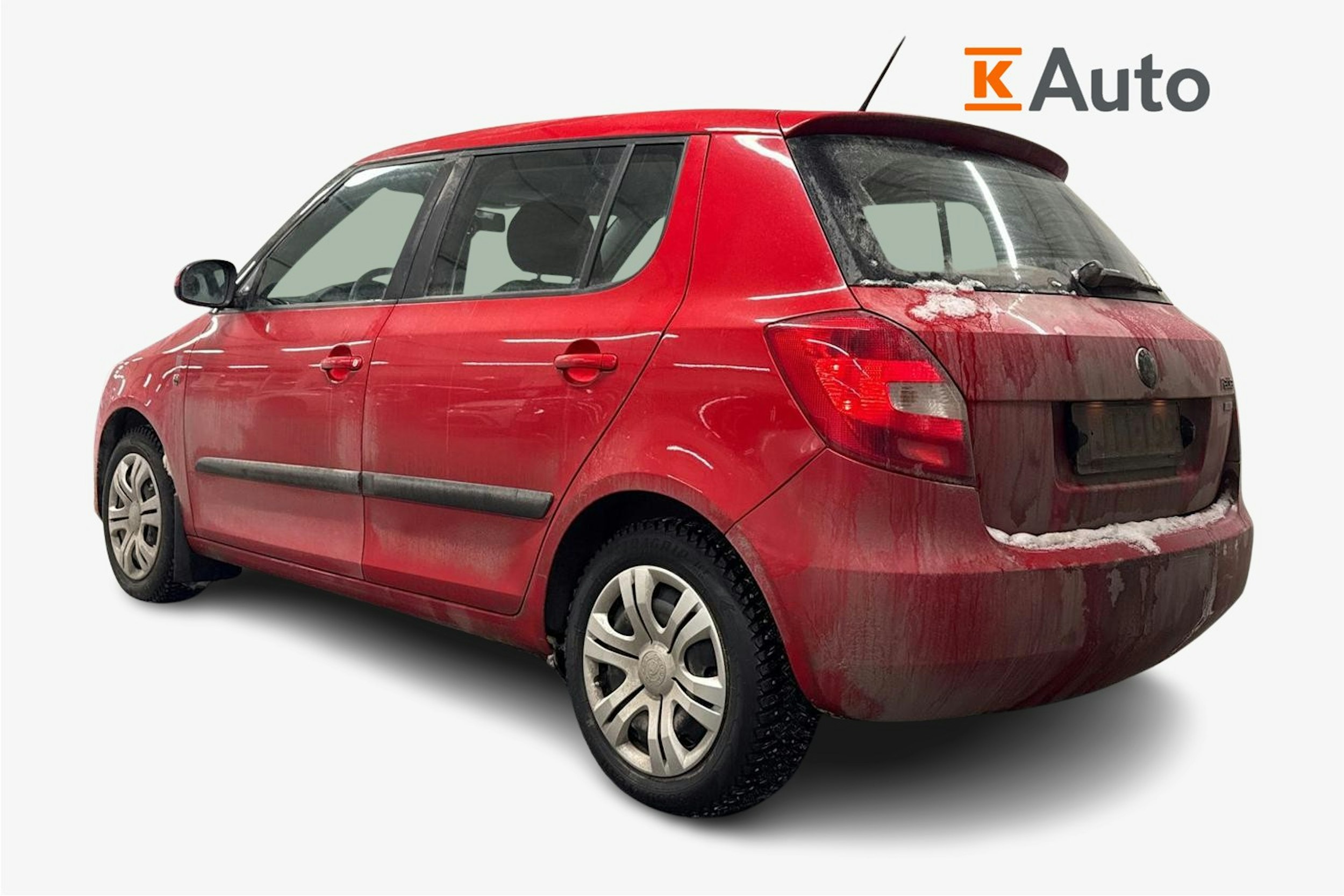 punainen Skoda Fabia 2013 kuva 2.