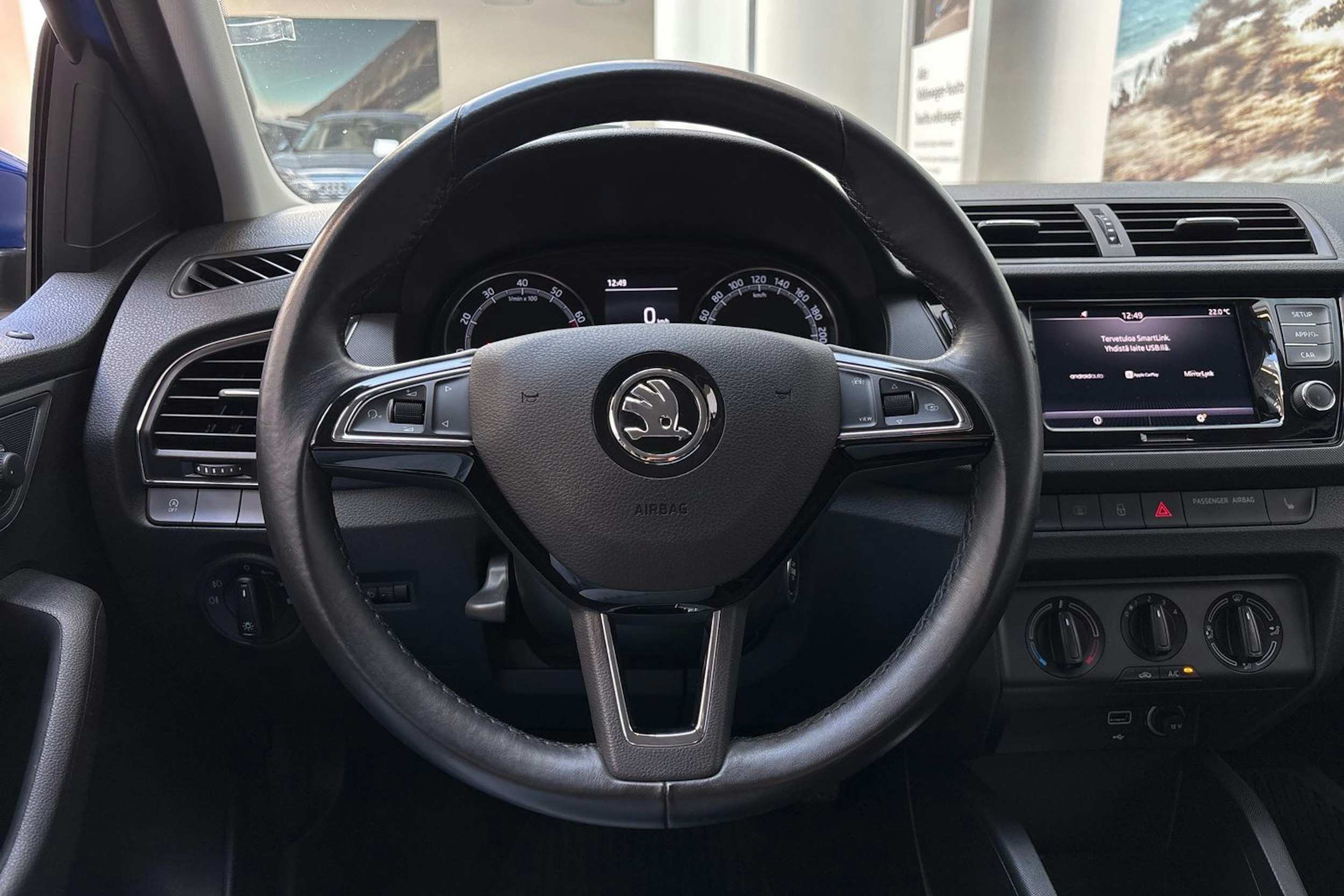 sininen Skoda Fabia 2019 kuva 17.