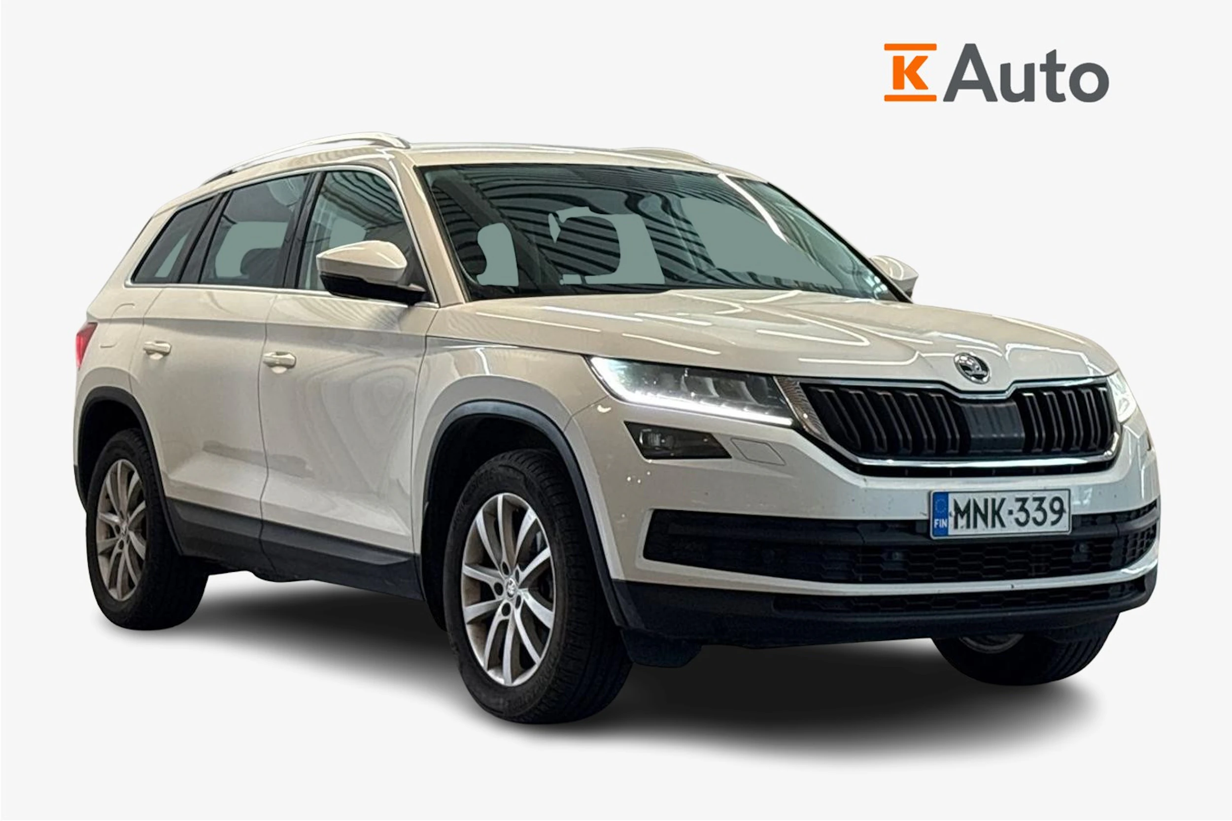 valkoinen Skoda Kodiaq 2018 kuva 1.