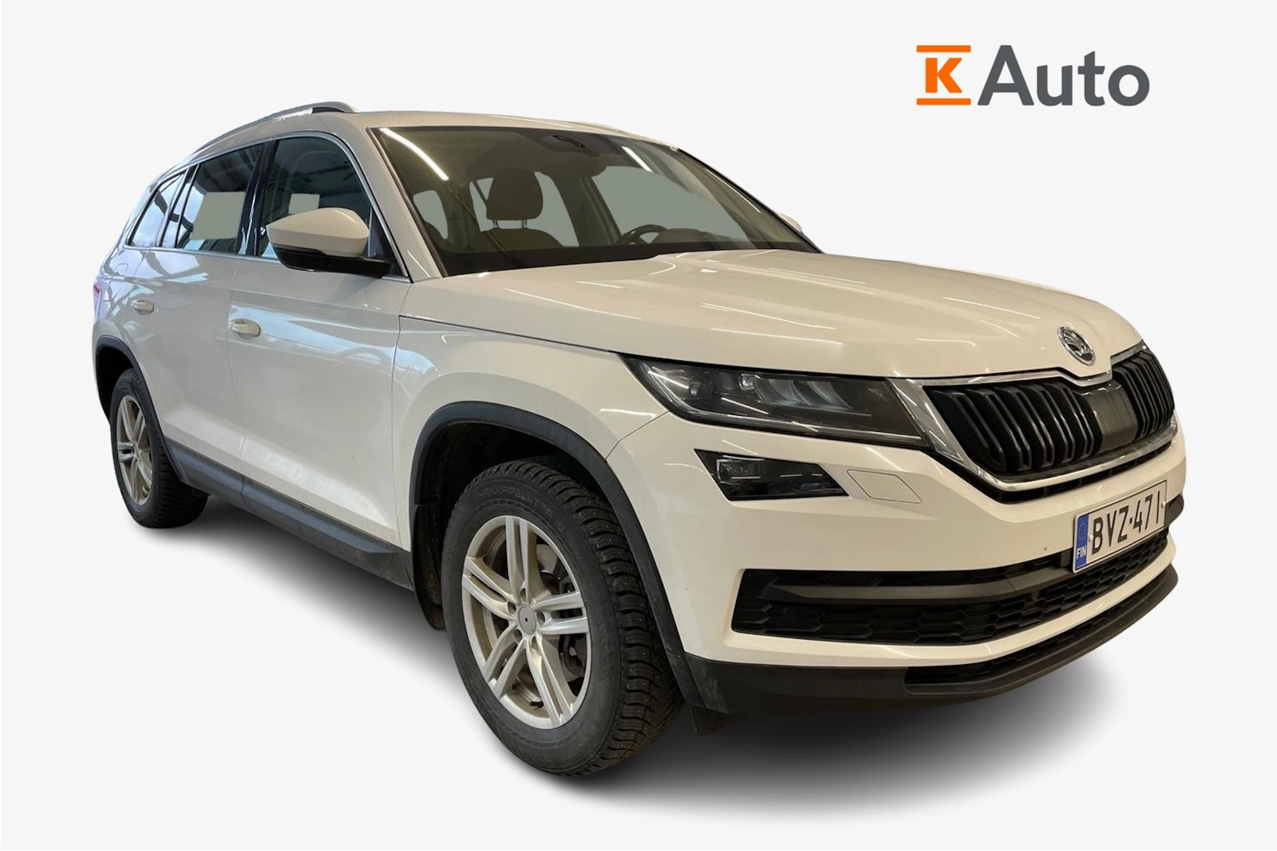 valkoinen Skoda Kodiaq 2019 kuva 1.