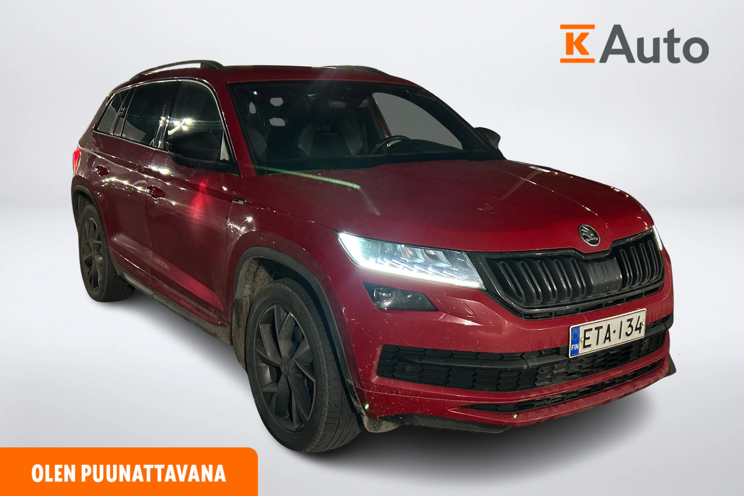 punainen Skoda Kodiaq 2019 kuva 1.